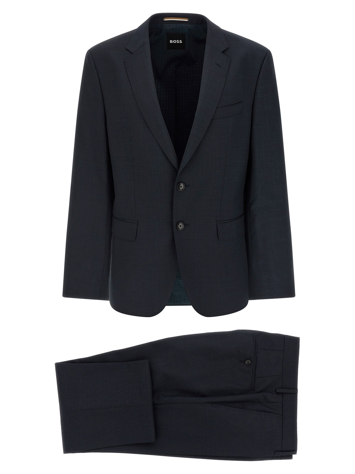 Hugo Boss Blue Virgin Wool Two-Piece Suit