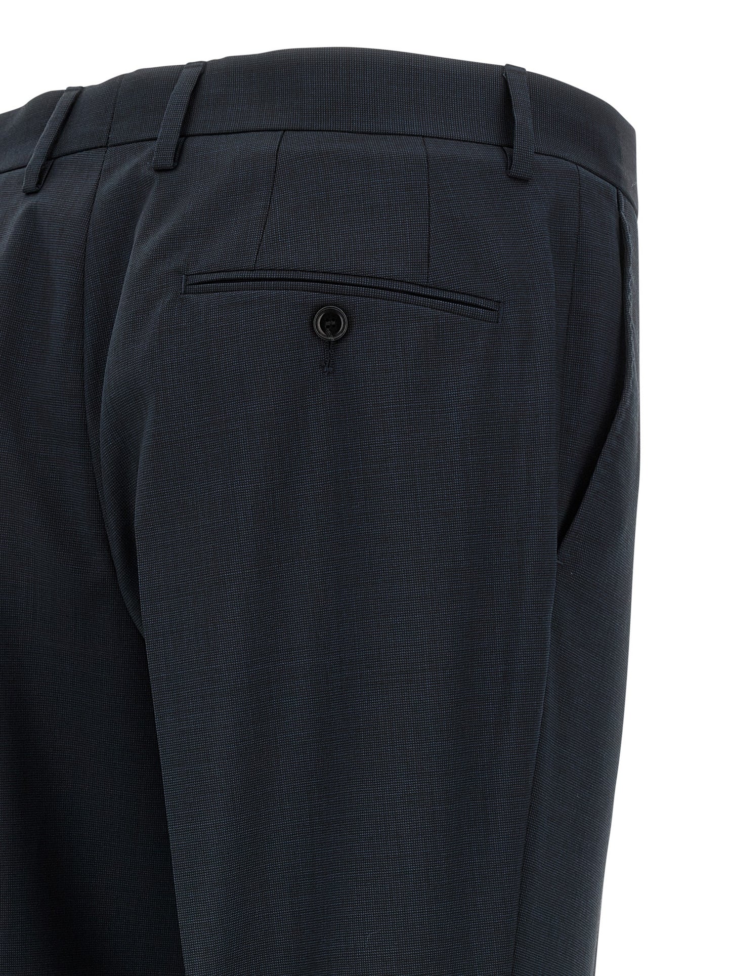 Hugo Boss Blue Virgin Wool Two-Piece Suit