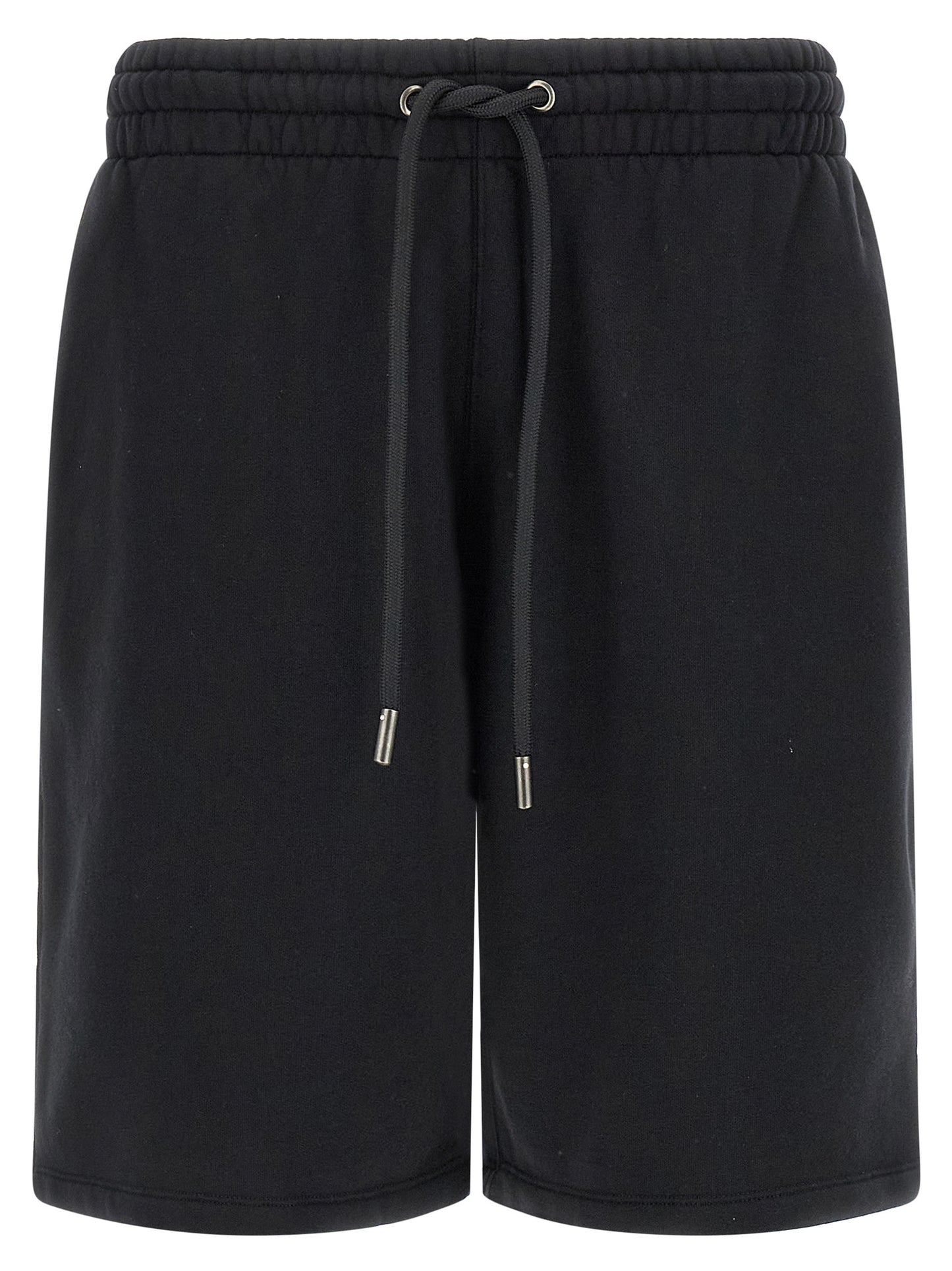 Off-White Black Cotton Bermuda Shorts