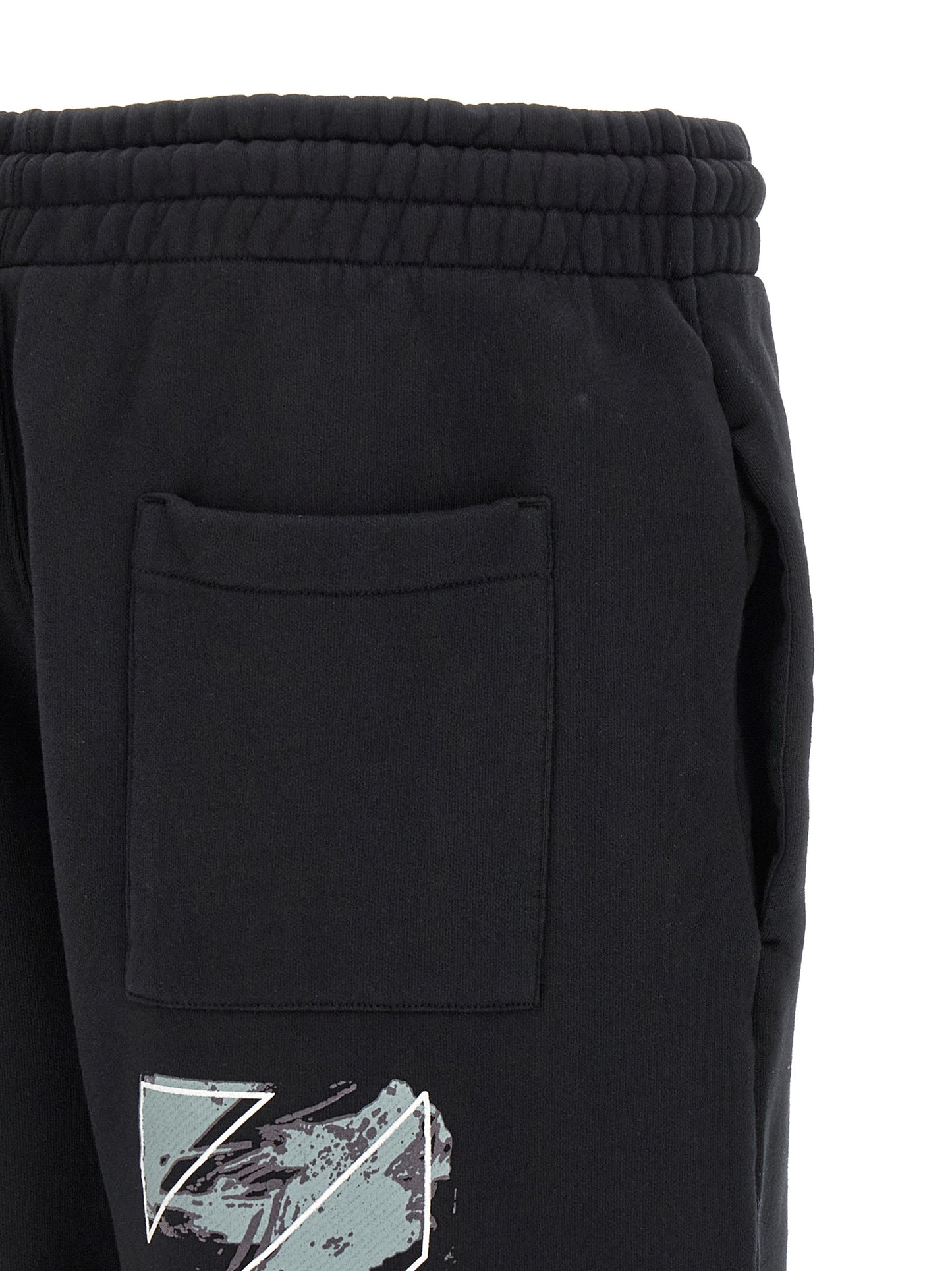 Off-White Black Cotton Bermuda Shorts
