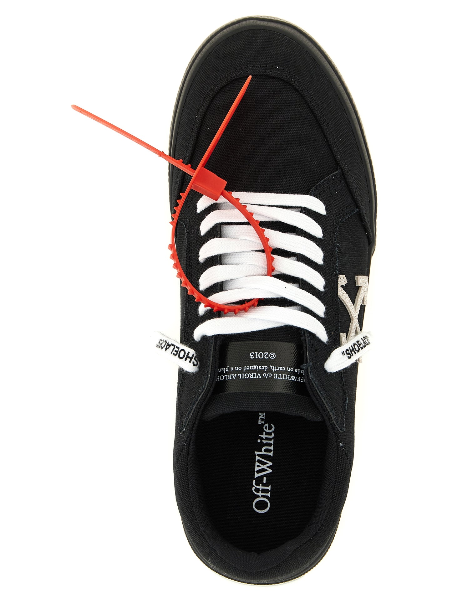 Off-White Bicolor Cotton Low Top Sneakers