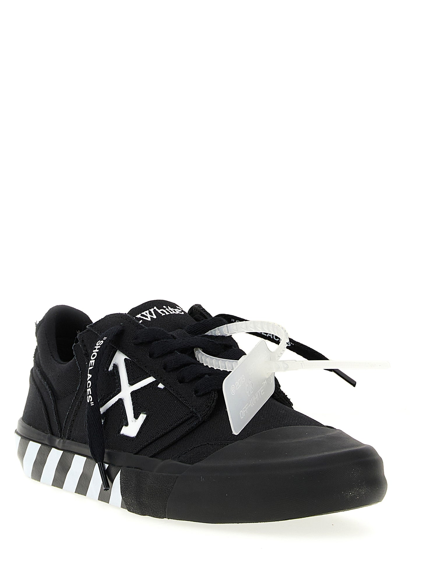 Off-White Bicolor Cotton Low Top Sneakers