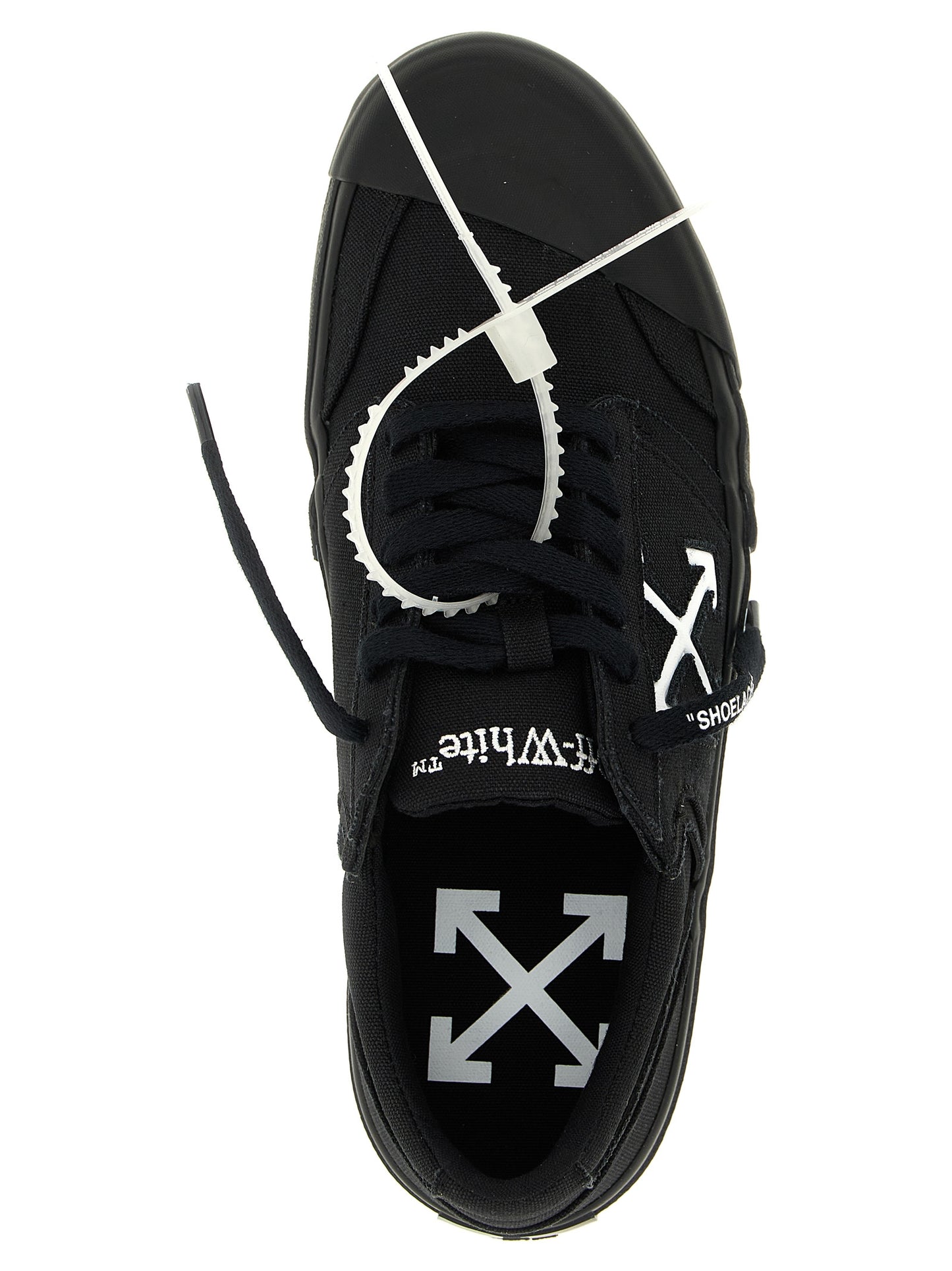Off-White Bicolor Cotton Low Top Sneakers