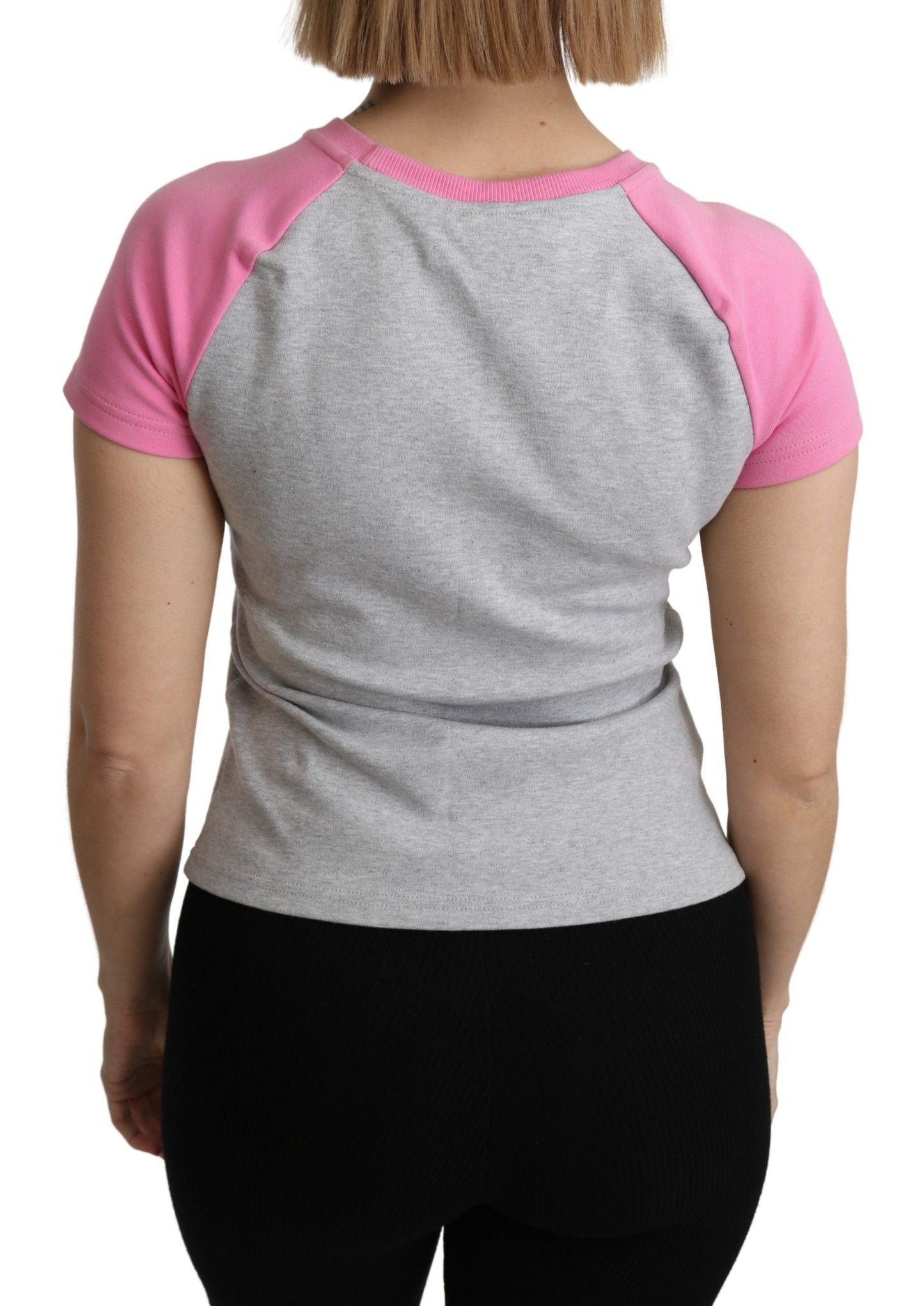 Moschino Gray and pink Cotton T-shirt My Little Pony Top