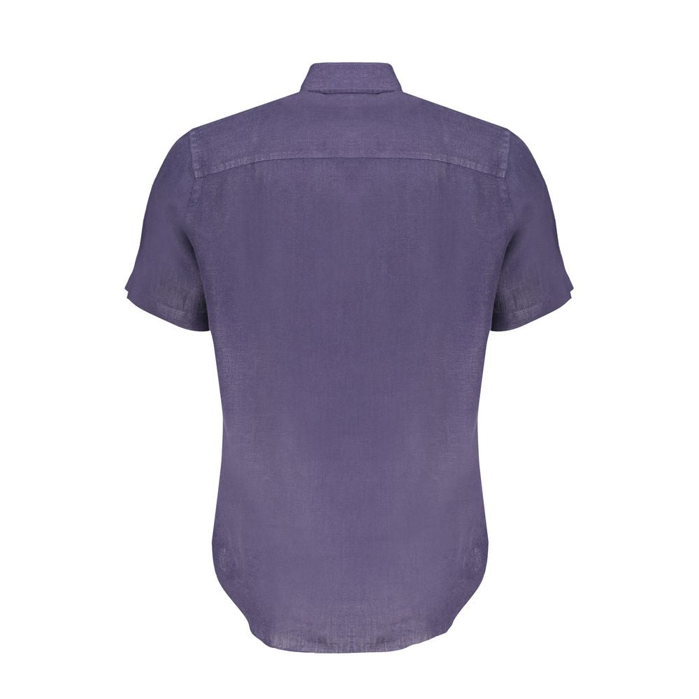 North Sails Blu Linen Men's Shirt