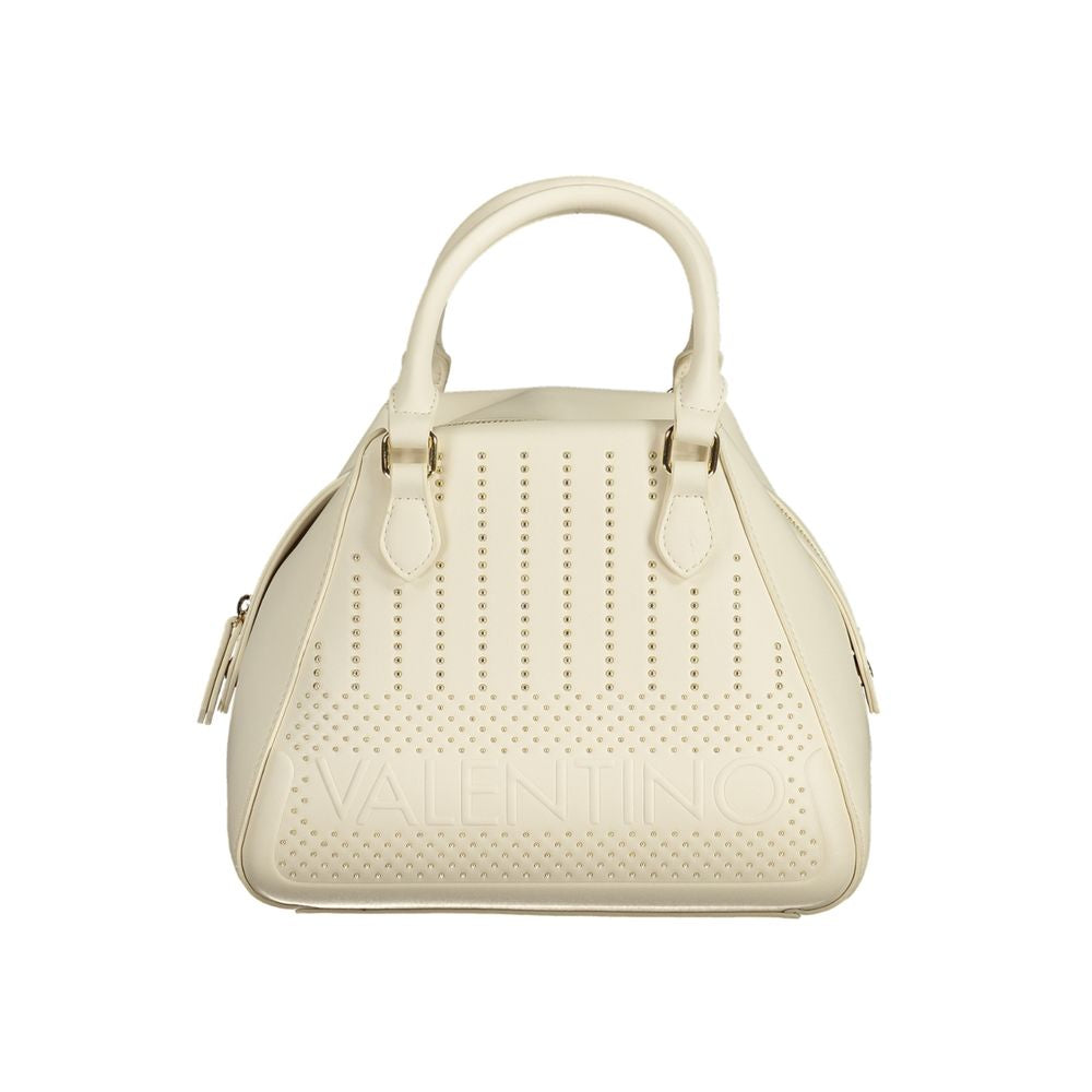Valentino Bianco Polyurethane Women's Bag with Handles and Pocket