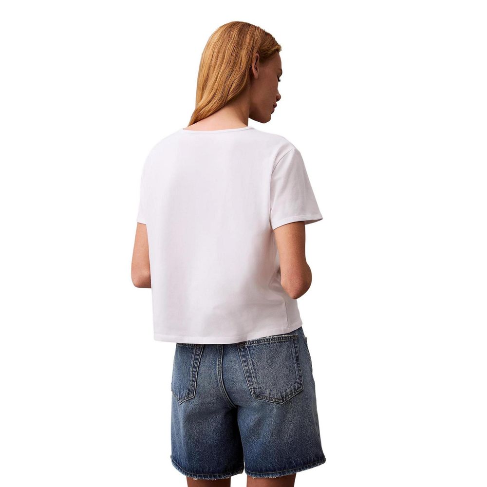 Calvin Klein Jeans White Recycled Cotton T-Shirt