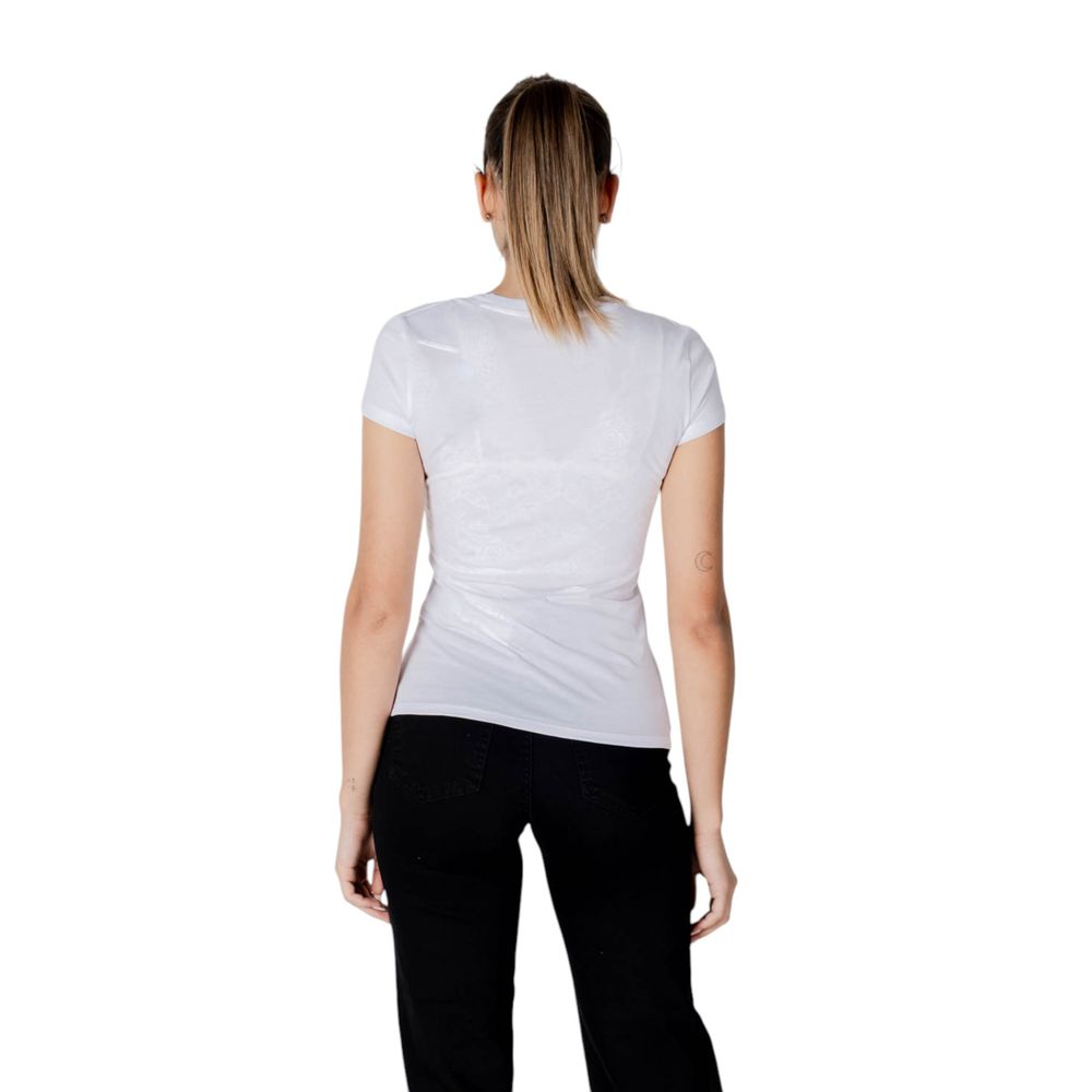 Armani Exchange White Cotton T-Shirt