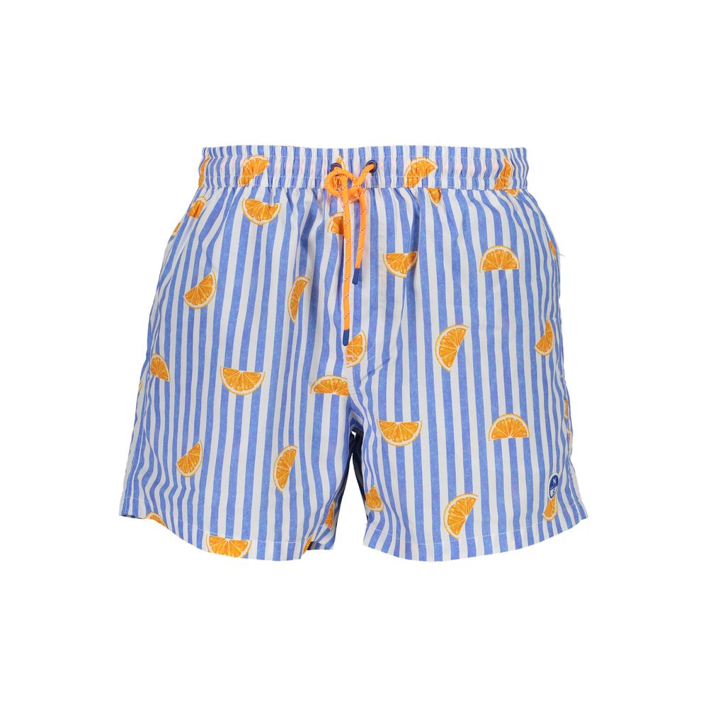 North Sails Blu Polyester Men Swimming Trunk