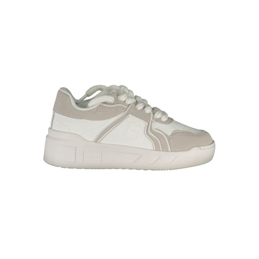 Gaelle Paris Bianco Polyurethane Women Sneaker