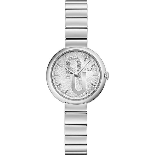 Furla Gray Stainless Steel Dress Watch